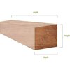 Ekena Millwork Hand Hewn Faux Wood Fireplace Mantel, Vintage Cedar, 4"H x 6"D x 48"W MANUHH04X06X48VC